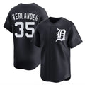 Boles D.Tigers #35 Justin Verlander Player Navy Home Limited Game Stitched Jerseys