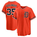 Boles D.Tigers #35 Justin Verlander Player Orange Home Game Stitched Jerseys