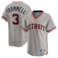 Boles D.Tigers #3 Alan Trammell Player Gray Cooperstown T-shirt Home Game Stitched Jerseys