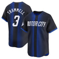 Boles D.Tigers #3 Alan Trammell Player Navy Game Home Stitched Jerseys