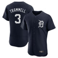 Boles D.Tigers #3 Alan Trammell Player Navy Limited Elite Home Stitched Jerseys