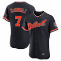 Boles D.Tigers #7 Kevin McGonigle Player Navy Limited Elite Home Game Stitched Jerseys