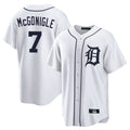 Boles D.Tigers #7 Kevin McGonigle Player White Home Game Stitched Jerseys