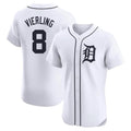 Boles D.Tigers #8 Matt Vierling Player White Limited Elite Home Stitched Jerseys