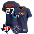 Boles H.Astros #27 Jose Altuve Player Navy City Connect Texas Patch Vapor Premier Limited Elite Home Stitched Jerseys