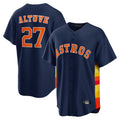 Boles H.Astros #27 Jose Altuve Player Navy Home Game Stitched Jerseys