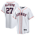 Boles H.Astros #27 Jose Altuve Player White Home Game Stitched Jerseys