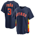 Boles H.Astros #3 Jeremy Pe?a Player Navy Home Game Stitched Jerseys