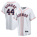 Boles H.Astros #44 Yordan Alvarez Player White Home Game Stitched Jerseys