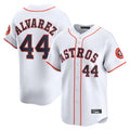 Boles H.Astros #44 Yordan Alvarez Player White Home Limited Stitched Jerseys