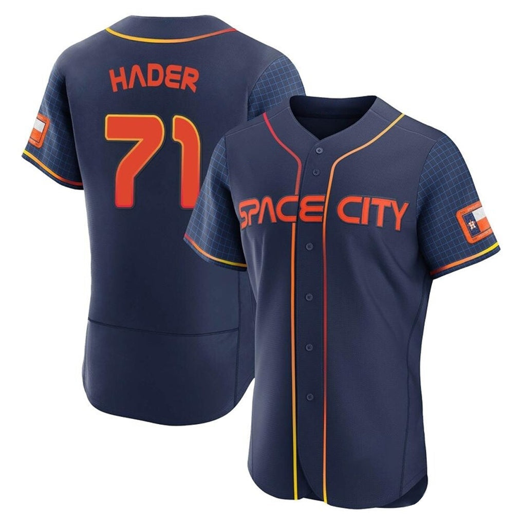 Boles H.Astros #71 Josh Hader Player Navy City Connect Limited Elite Home Stitched Jerseys