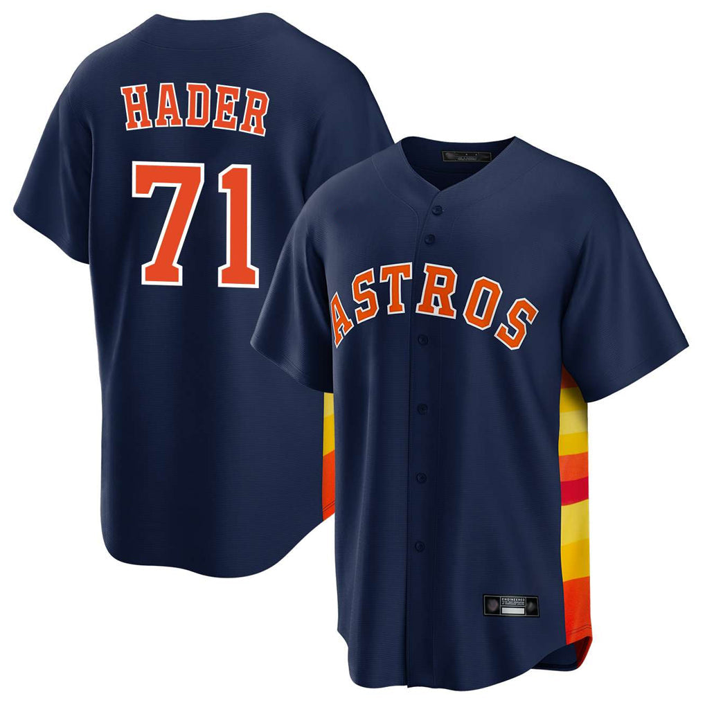 Boles H.Astros #71 Josh Hader Player Navy Home Game Stitched Jerseys