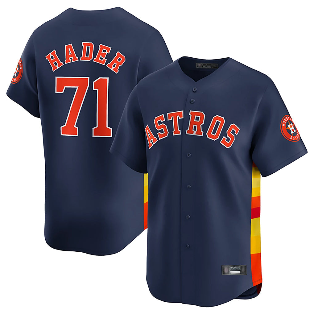 Boles H.Astros #71 Josh Hader Player Navy Limited Home Stitched Jerseys
