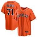 Boles H.Astros #71 Josh Hader Player Orange Home Game Stitched Jerseys