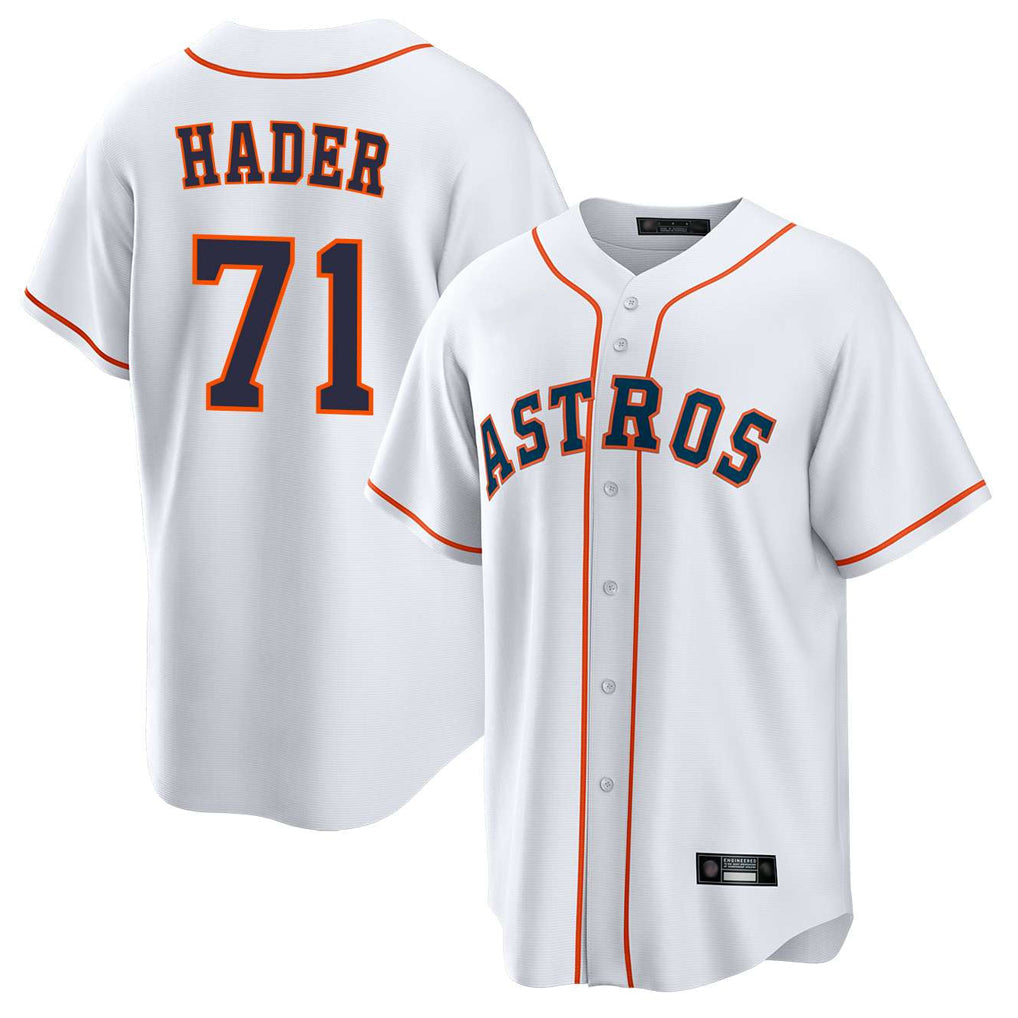 Boles H.Astros #71 Josh Hader Player White Home Game Stitched Jerseys