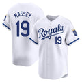 Boles KC.Royals #19 Michael Massey Player White Alt Limited Home Stitched Jerseys