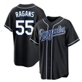 Boles KC.Royals #55 Cole Ragans Player Black Carbon Fashion Home Game Stitched Jerseys
