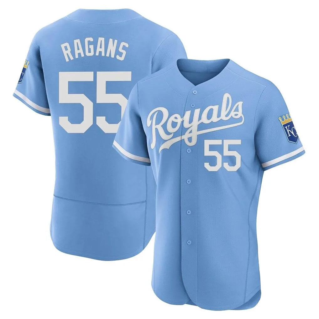 Boles KC.Royals #55 Cole Ragans Player Light Blue Alt Limited Elite Home Stitched Jerseys