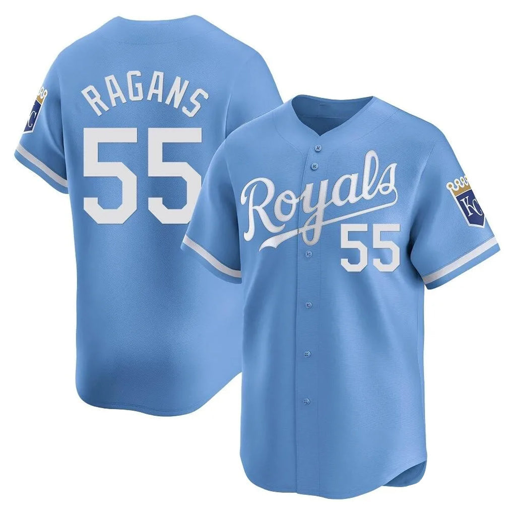 Boles KC.Royals #55 Cole Ragans Player Light Blue Alt Limited Home Stitched Jerseys