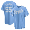 Boles KC.Royals #55 Cole Ragans Player Light Blue Home Game Stitched Jerseys