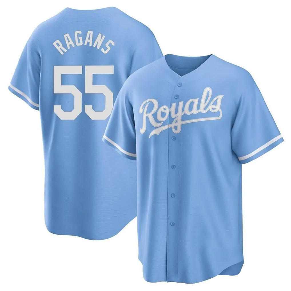 Boles KC.Royals #55 Cole Ragans Player Light Blue Home Game Stitched Jerseys