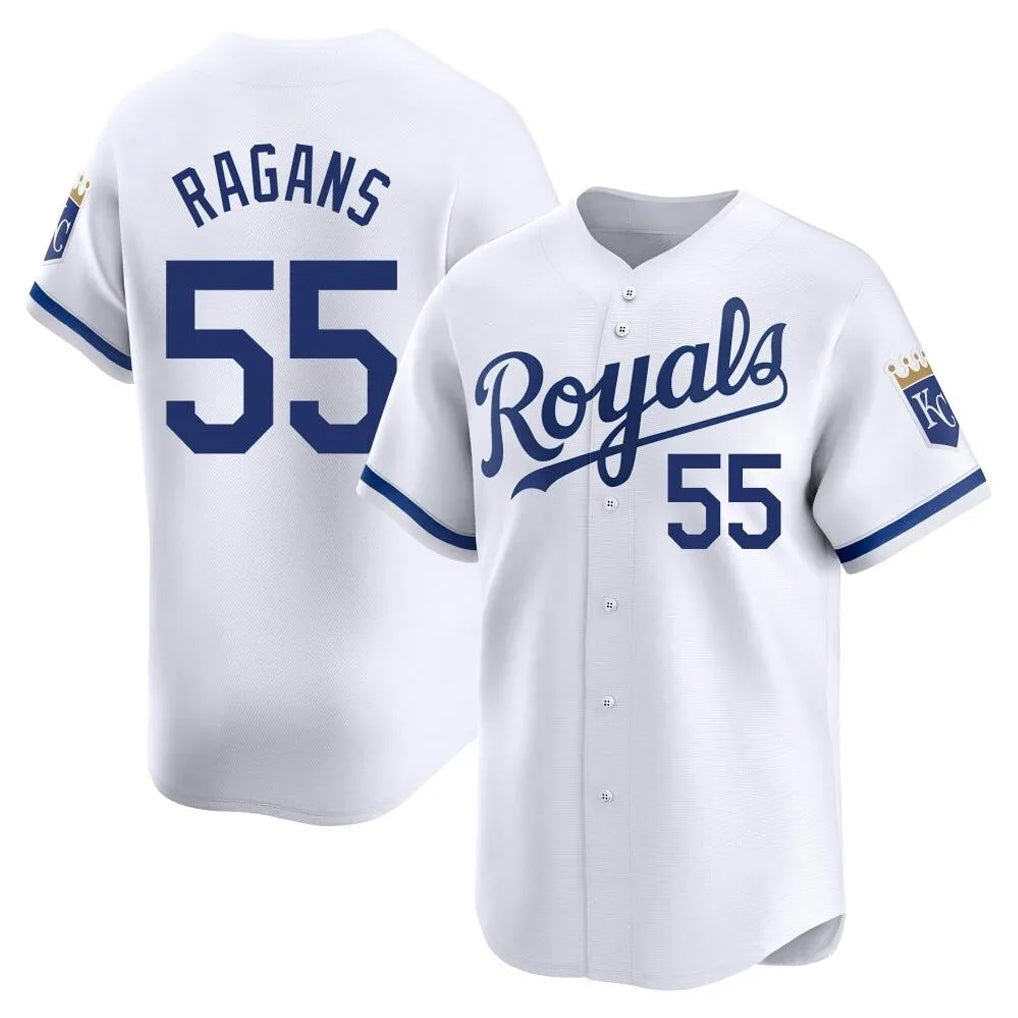 Boles KC.Royals #55 Cole Ragans Player White Alt Limited Home Stitched Jerseys