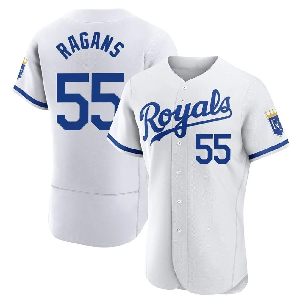 Boles KC.Royals #55 Cole Ragans Player White Limited Elite Home Game Stitched Jerseys