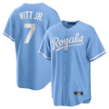 Boles KC.Royals #7 Bobby Witt Jr. Player Light Blue Home Game Stitched Jerseys