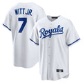 Boles KC.Royals #7 Bobby Witt Jr. Player White Home Game Stitched Jerseys
