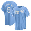 Boles KC.Royals #9 Vinnie Pasquantino Player Light Blue Home Game Stitched Jerseys