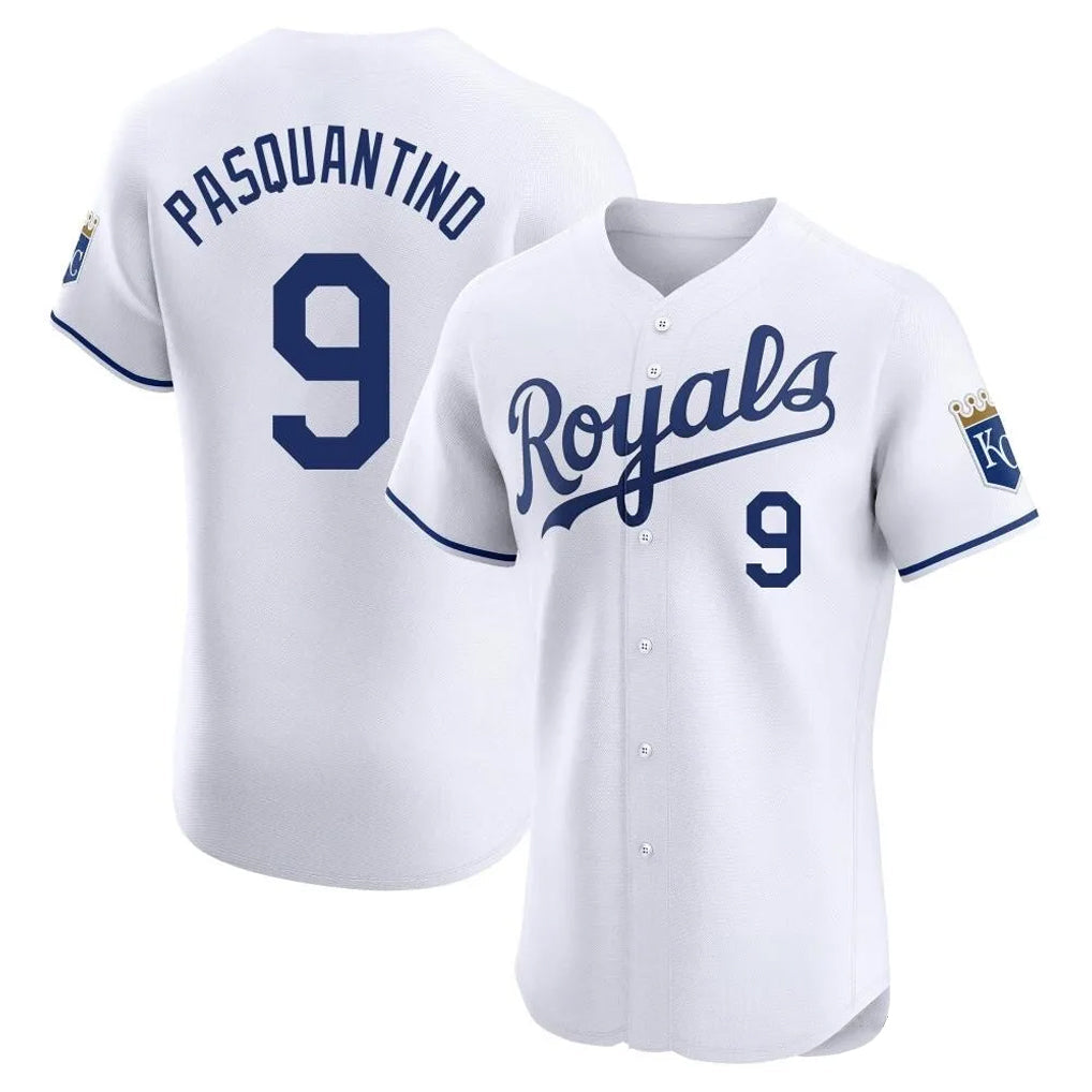 Boles KC.Royals #9 Vinnie Pasquantino Player White Alt Limited Elite Home Stitched Jerseys