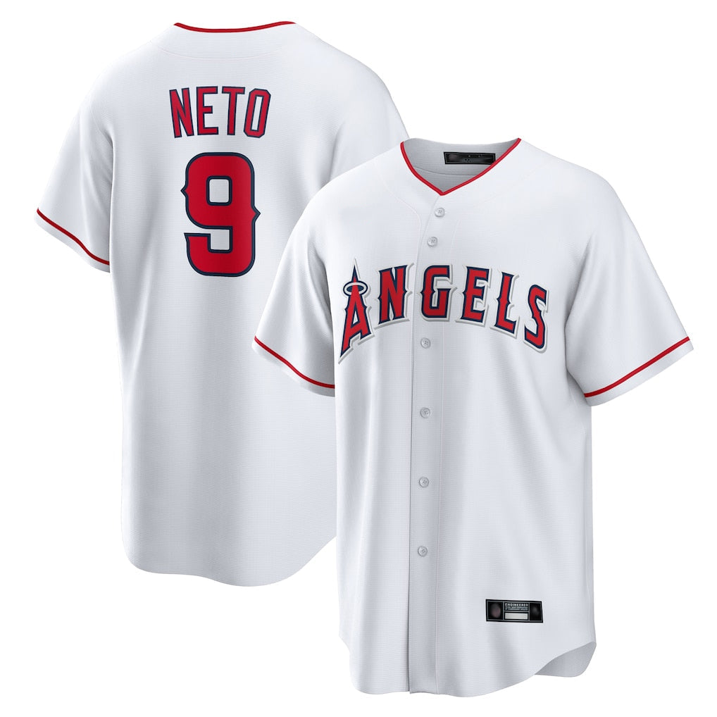 Boles LA.Angels #9 Zach Neto Player White Home Game Stitched Jerseys