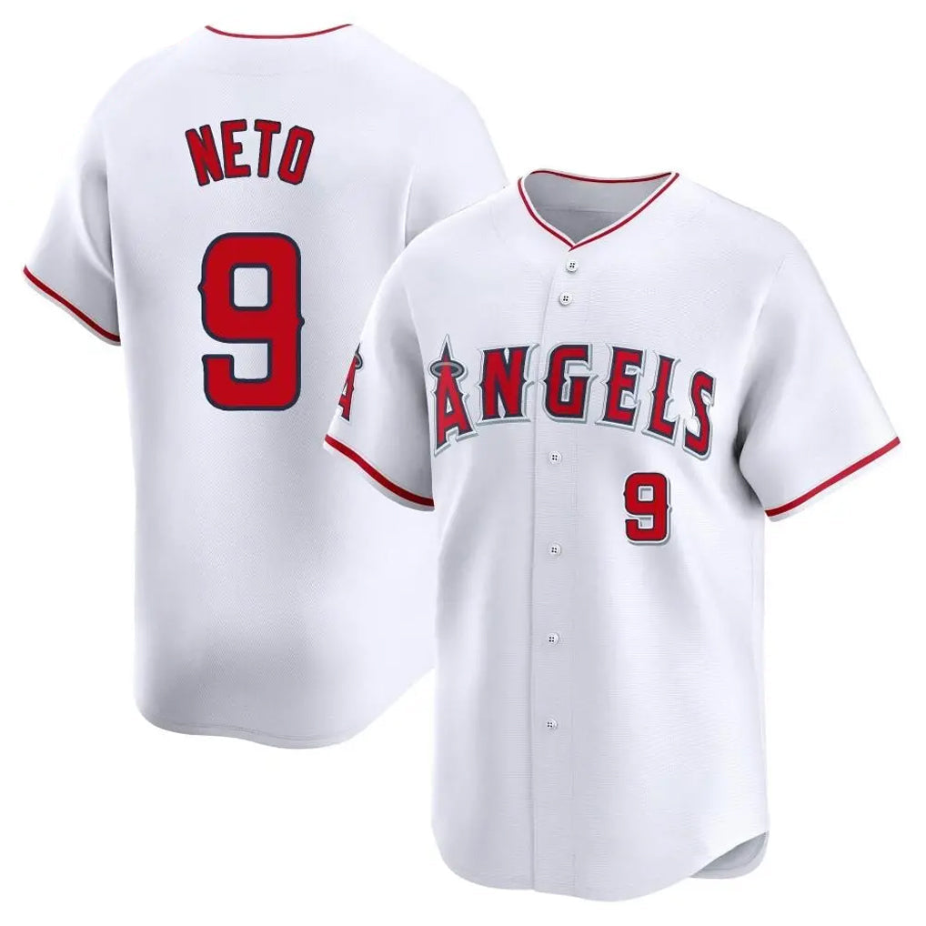 Boles LA.Angels #9 Zach Neto Player White Limited Home Stitched Jerseys