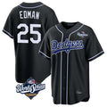 Boles LA.Dodgers #25 Tommy Edman Player Black World Series Carbon Limited Home All Stitched Jerseys