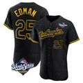 Boles LA.Dodgers #25 Tommy Edman Player Black World Series Snake Skin City Limited Elite Home All Stitched Jerseys