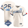 Boles LA.Dodgers #25 Tommy Edman Player Cream World Series Meet City Connect Limited Home Stitched Jerseys