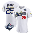 Boles LA.Dodgers #25 Tommy Edman Player Gold White World Series 2026 Collection Stadium Limited Elite Stitched Jerseys