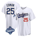 Boles LA.Dodgers #25 Tommy Edman Player Gold White World Series Meet 2026 Collection Stadium Limited Stitched Jerseys
