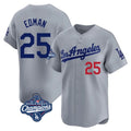 Boles LA.Dodgers #25 Tommy Edman Player Gray World Series Meet Limited Home Stitched Jerseys