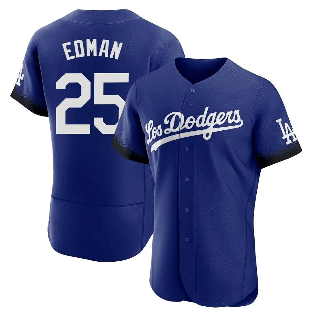 Boles LA.Dodgers #25 Tommy Edman Player Royal City Connect Elite Home Stitched Jerseys