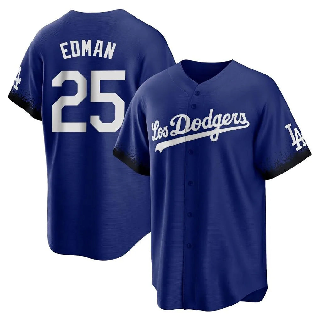 Boles LA.Dodgers #25 Tommy Edman Player Royal City Connect Home Game Stitched Jerseys
