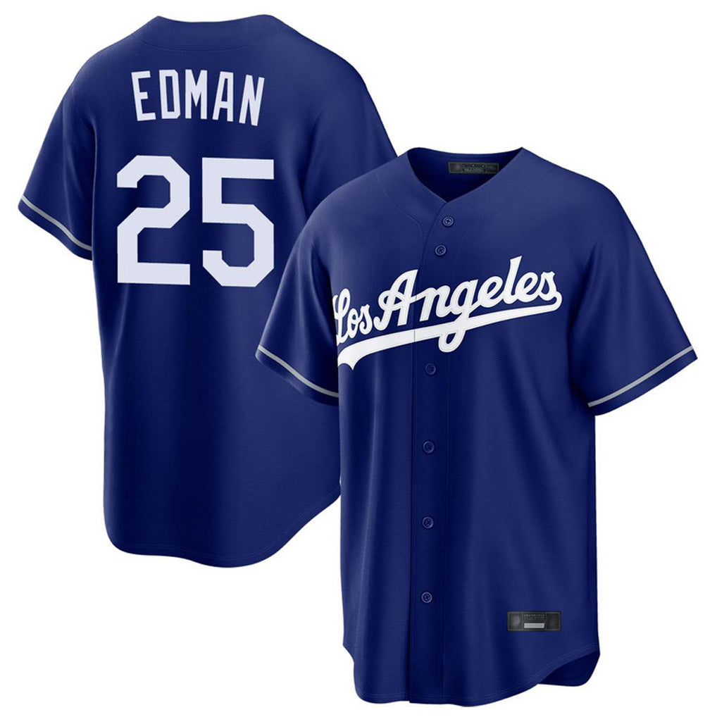 Boles LA.Dodgers #25 Tommy Edman Player Royal Game Stitched Jerseys