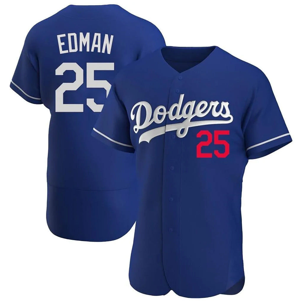 Boles LA.Dodgers #25 Tommy Edman Player Royal Limited Elite Home Stitched Jerseys
