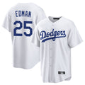 Boles LA.Dodgers #25 Tommy Edman Player White Game Home Stitched Jerseys