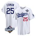 Boles LA.Dodgers #25 Tommy Edman Player White World Series Home Game Stitched Jerseys