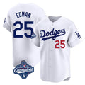 Boles LA.Dodgers #25 Tommy Edman Player White World Series Meet Limited Home Stitched Jerseys