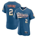 Boles M.Brewers #2 Brice Turang Player Blue 2026 City Connect Home Limited Elite Stitched Jerseys