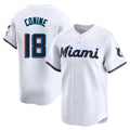 Boles M.Marlins #18 Griffin Conine Player White Home Limited Stitched Jerseys