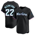 Boles M.Marlins #22 Sandy Alcantara Player Black  Home Limited Stitched Jerseys