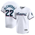 Boles M.Marlins #22 Sandy Alcantara Player White Home Limited Stitched Jerseys